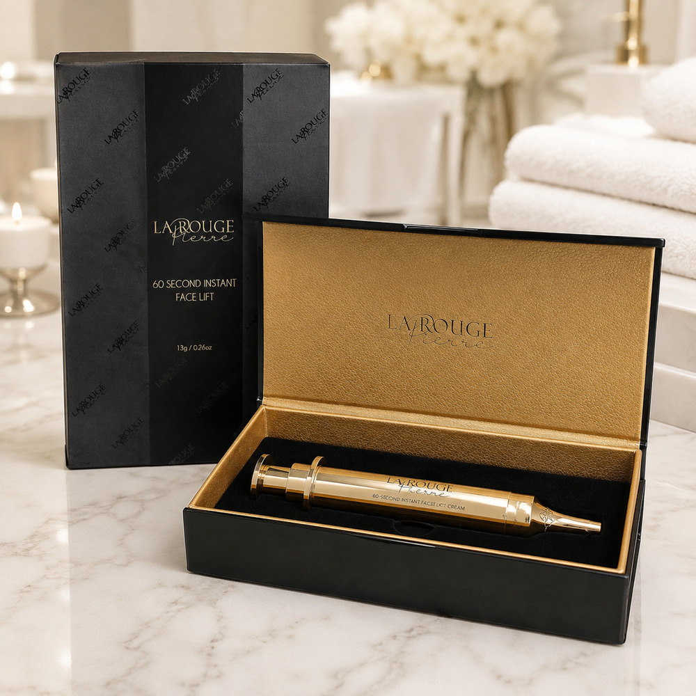 La Rouge Pierre 60 Second Instant Face Lift 13g Gold Applicator New in Box - Picture 2 of 5